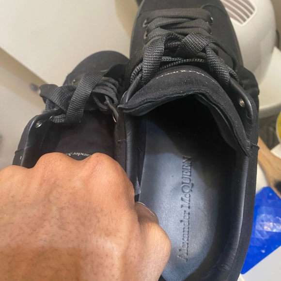 ALEXANDER MCQUEEN Runway leather and suede platform trainers/ shoes - Picture 8 of 8